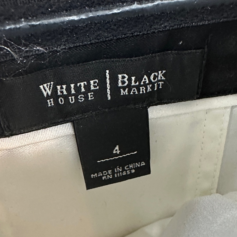 White House Black Market size 4 Black & white cutout Eyelet corset top - Picture 3 of 7